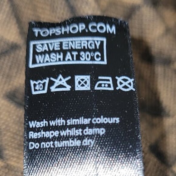 Topshop Chevron Print Knit Sweater Black & Brown Lightweight Tunic Women Size 6 - Picture 12 of 13
